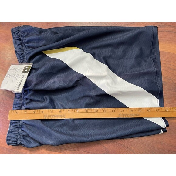Notre Dame UA Fighting Irish Under Armor Basketball Short Women's L Navy UJKSH1W - Picture 4 of 4